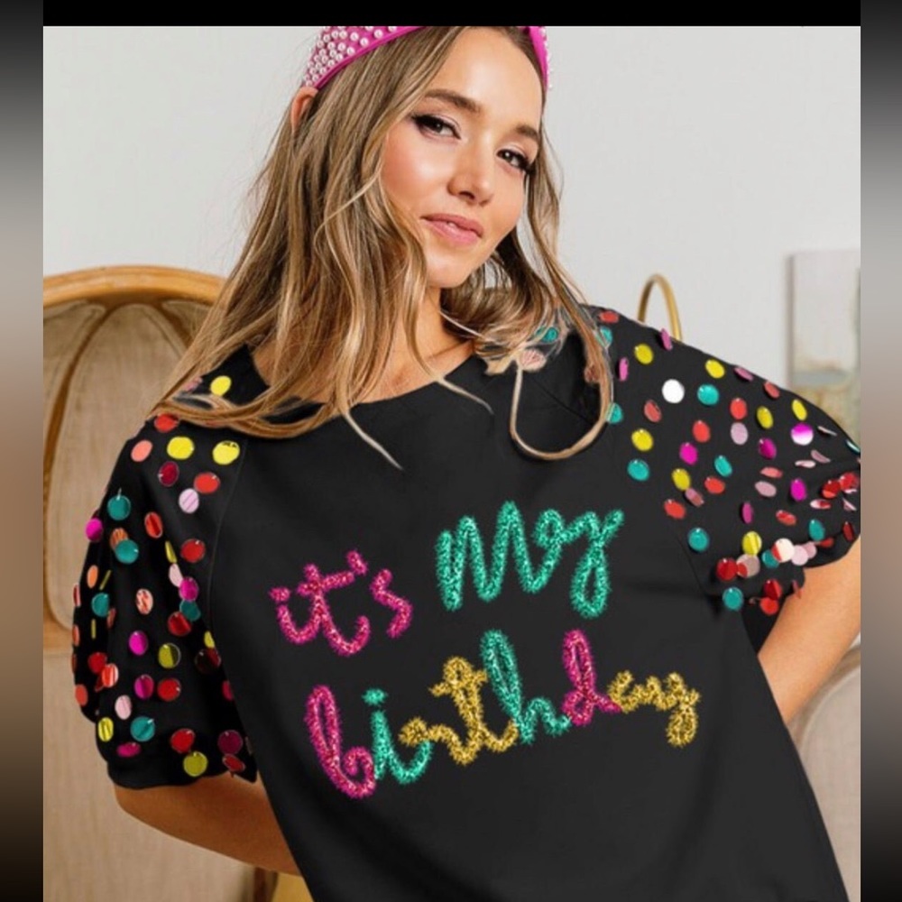 New with tags.  Bibi It’s My Birthday top.  Size XL